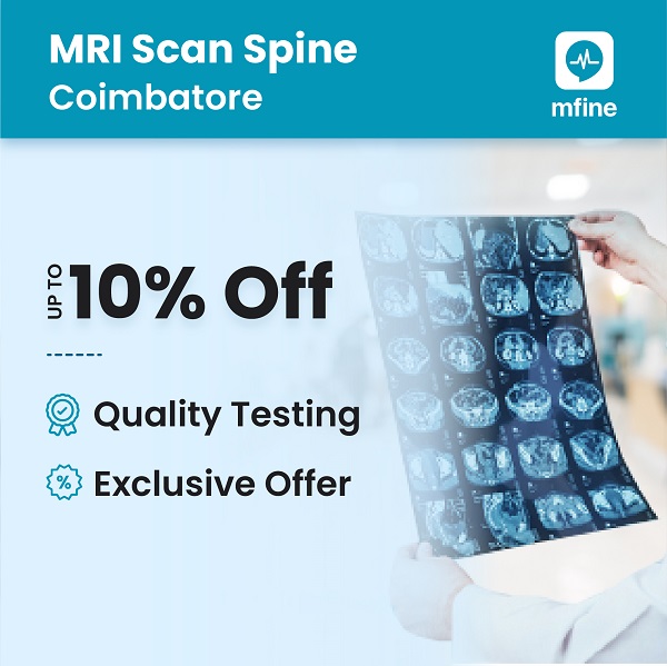10% off on MRI scan spine cost in Coimbatore